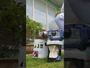 Day 2 Ocean Blue exterior repaint liquid masking H2O, graco handheld