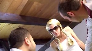 Teen does anal with brother and his friend in amateur threesome family sex without taboo