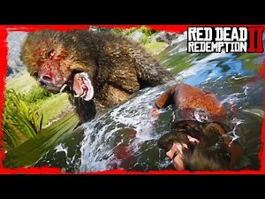 RDR2 Bears can Attack you even in the water /Bear attack Gameplay 🤠🤠🤠