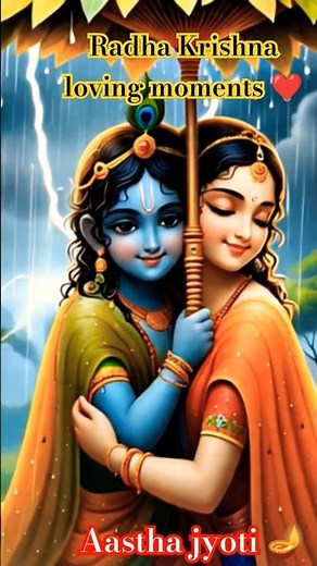 Radha Krishna Loving Moments #shorts #krishnaflute #krishna