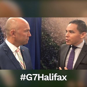 At #G7Halifax, I spoke with Natan Obed of Inuit Tapiriit Kanatami about the impact of changing ocean ecosystems on Inuit communities. | Andy Fillmore
