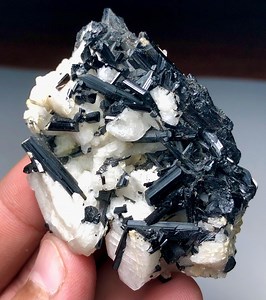 Black Tourmaline & Feldspar Cluster Specimen - Etsy UK