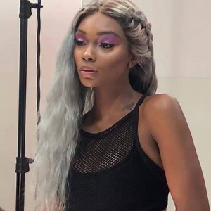 #bts @ our #kisscolors #Tintation shoot @chasitysamone #slays #mysticsilver from our new #semi-permanent hair color collection.  There are 48 colors available at your local beauty store!!!  #grayhair #haircolor #gunmetalgray #platinum #coloroftheday #colorgasm #hairgoals #colormebad #insatcolor #stylish #chic #borntoslay #colormefab #colortrend | Kiss Colors & Care | Facebook