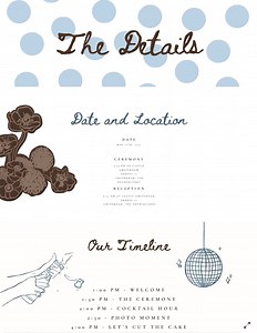 Polka Dot Canva Wedding Website Template With RSVP | Digital Wedding Invitation - Etsy Canada