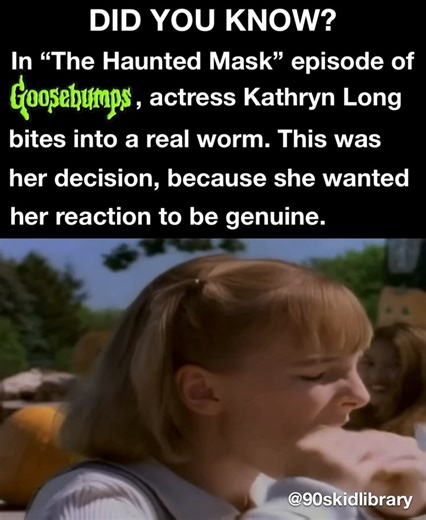 90s-Kid Library | This is one of my favorite behind-the-scenes stories from the Goosebumps TV show. Kathryn Long (aka Carly Beth) was a dedicated young... | Instagram