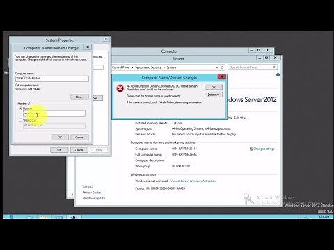an active directory domain controller ad dc for the domain could not be contacted