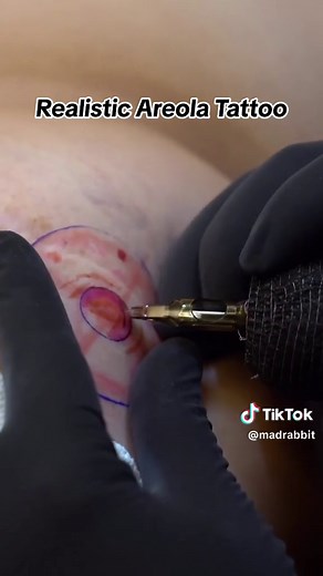 Realistic areola tattoos done by Mad Rabbit Pro Tattoo Artist @fortunatotattoo 🖤 #breastcancerawarenessmonth #areolatattoo #tattoo #breastcancerawareness💕
