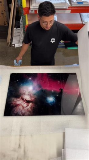 1.8K views · 18 reactions | Horsehead Nebula on a 36x24 HD Acrylic 360!! 朗 #acrylicprint #horseheadnebula #customprints | Artbeat Studios | Facebook