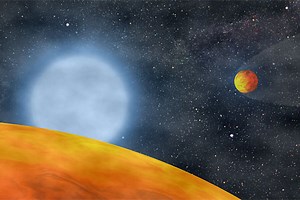 Astronomers spot humongous star devouring planet