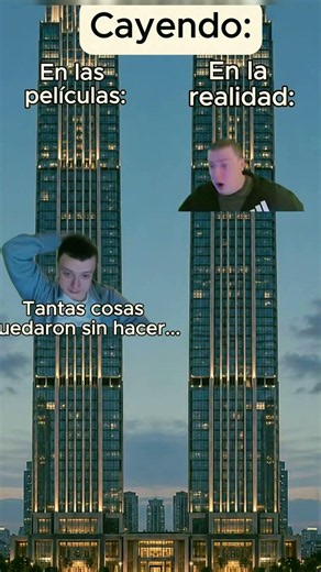 Cayendo de un rascacielos: PELÍCULAS vs REALIDAD 💀😂 #shorts