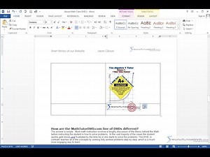 38 - Inserting Images into Tables - Math Tutor Public Gallery