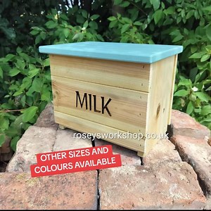 Doorstep Wood Milk Box. Porch Milk Storage Box. Milk Bottle Boxes. Handmade Wooden Milk Boxes. Suitable to Hold 1 Pint Glass Bottles - Etsy UK