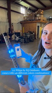 📲 Control your glow. Remote or BanlanX app — 222 Whips put you in charge. 💡Link in bio! #222Whips #EQOutdoors #SXS #AdventureMore | EQ Outdoors