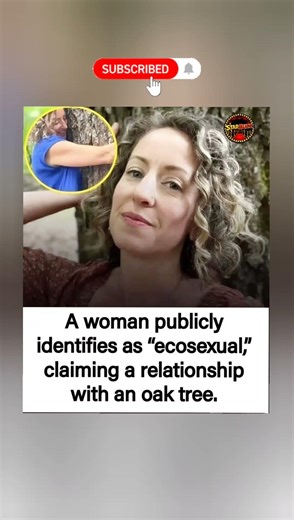 She didn’t just hug a tree… she married one #shortsfeed #viral #shorts #truelove