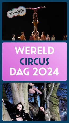 Fijne Wereld Circusdag 20 april is het Wereld Circusdag, en het programma van Circusstad Festival zit dit jaar bomvol bejubelde voorstellingen uit de hele wereld die je versteld doen staan! Van het acrobatische spektakel van "Humans 2.0" van Circa | Circa Contemporary Circus , de kracht van de vrouwen in "Raven" van Still Hungry | @stillhungryraven , de nabijheid van de trapezekunst in Aloft's Brave Space, tot de poëzie van de clowns Baccalá | @compagniabaccala - er is voor ieder wat wils! Stap 