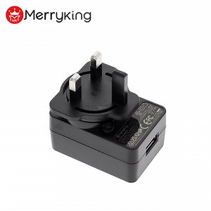 [Hot Item] Universal Black USB AC DC Charger Adapter with Interchangeable Plugs