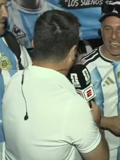 Hinchas argentinos en Kansas antes del debut en la Copa del Mundo