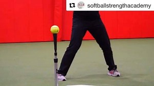 #tbt #Repost @softballstrengthacademy with @get_repost ・・・ Having a tough time reinforcing drive vs spin? Try pausing after the commitment phase during your warm up swings to reinforce positional awareness. #softball #hittingdrills #hitting #softballhitting | Softball Strength Academy