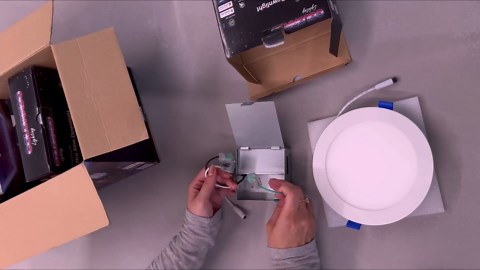 Smart RGB Recessed Lights with Smart Wall Switch, 4 Pack of Smart Recessed Lighting 4 inch, 11.6W Ultra Slim Canless Downlight Control by Smart Dynamic Hue Switch Works with Alexa and Google Home