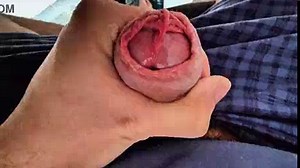 Rare Cock Head Slit Edging with Precum