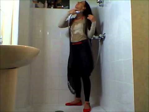 Wet Girl 1 (Wetlook Shower Fully Clothed)