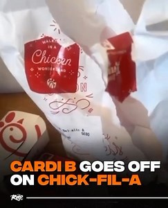 1M views · 101 reactions | #CardiB went off on Chick-Fil-A for messing up her order. Do y’all feel her⁉️ | Rap by RAPTV | Facebook