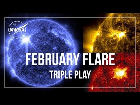 NASA Solar Observatory Captures Three X-class Solar Flares in February 2024 FriendsofNASA.org: NASA's Solar Dynamics Observatory (SDO), in orbit around the sun since 2010, spotted three X-class flares on the Sun between February 21 and 22, 2024. Watch this video to see what those events looked like in several wavelengths of extreme ultraviolet light that SDO captures. The video opens with quick shots of the three flares in different wavelength blends. The first is a blend of 131 and 171-angstrom