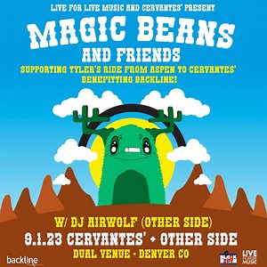 ⭕️ Night 2, let's go! See you late night at Cervantes Masterpiece Ballroom for Magic Beans. 🎫: etix.com/ticket/p/8359667 | Live For Live Music