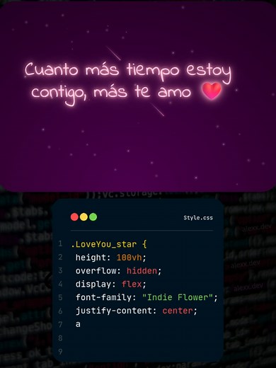 Textos de Amor en HTML, CSS y JavaScript