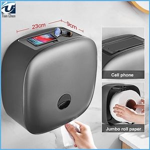 [Hot Item] ABS Plastic Wall Mounted Jumbo Roll Toilet Paper Holder Jumbo Paper Dispenser for Washroom