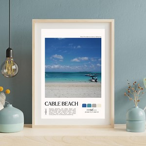Impression de Cable Beach Bahamas | Poster décoratif art mural mat - Etsy France
