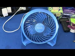 8” Honeywell HT900L blue desk fan