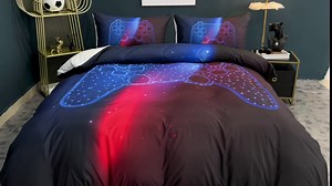 BailiPromise Skate Board Kid Bedding Sets Skateboard Comforter Cover Sports Theme Duvet Cover 3PC Hippie Skater Bed Set for Teens Adults,1 Quilt Cover 2 Pillow Cases No Comforter