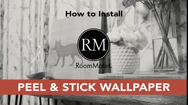 RoomMates RMK12614WP Blue Faux Tweed Peel & Stick Wallpaper