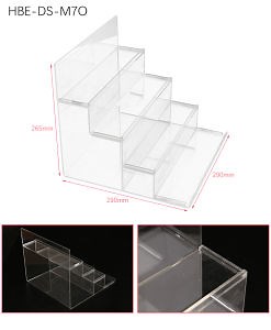 [Hot Item] Wholesale Desktop Rising Step Shape Crylic Cosmetic Display Stand