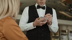 Cropped Shot Of Elegant Waiter In Classic Stock Footage SBV-352151953 - Storyblocks