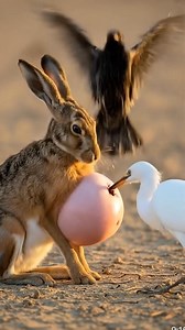 10K views · 63 reactions | The rabbit was helped by the bird to get rid of the tumor. | Rainbow after the storm | Facebook