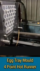 4.4K views | Eggs Tray Mould  Four pin point needle hot runner #eggtraymould #eggtray #injectionmoldingmachine | HassanPlas | Facebook