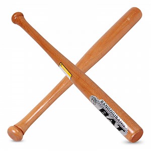 [Hot Item] Custom Logo Polished Heavy-Duty Solid Wood Baseball Bat Club Original Wooden Stick Club Baseball Bat