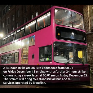 5.4K views · 52 reactions | The strikes will bring to a standstill all bus and rail services operated by Translink. | Belfast Live | Facebook