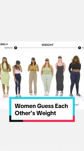 Blindfolded Women Guess Each Other’s Weight🤔