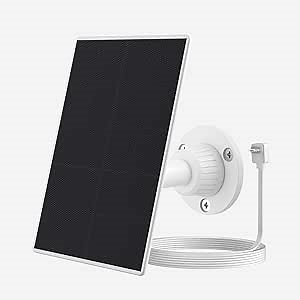 for Arlo Essential XL Solar Panel Charger, Spotlight Camera (1st Gen), Indoor, 4M Waterproof USB Cable, 360Adjustable Joint
