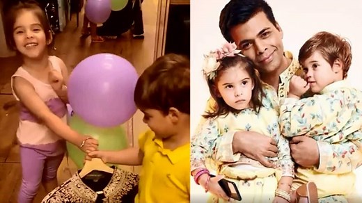 Karan Johar shares cute video on twins Yash and Roohi’s 5th birthday, calls them his 'purpose' in life. Watch