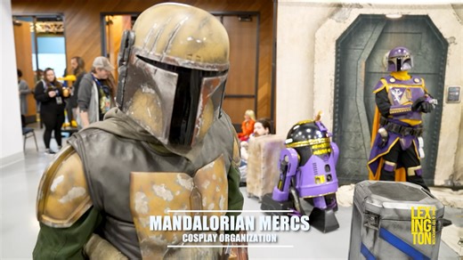 Mandalorian Mercs is a global non-profit organization uniting fans of Mandalorian costumes, characters, and culture. The Blue Moon Clan of Kentucky are here supporting CASA, a non-profit organization that supports and promotes court-appointed advocates for abused or neglected children. | Lexington Comic & Toy Con