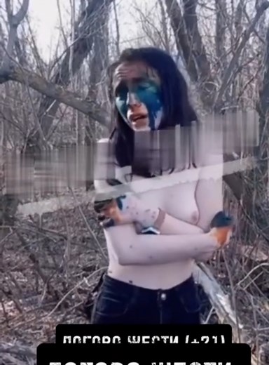 Russian Woman Punished And Humiliated By Drug Debt Collector