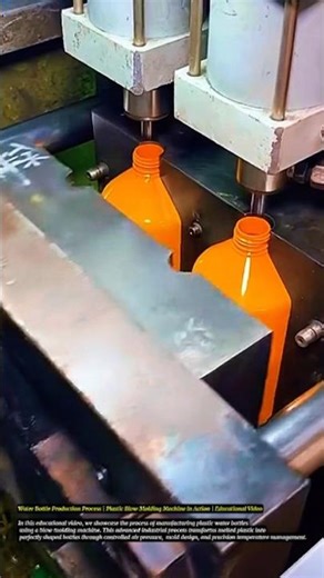 Water Bottle Production Process | Plastic Blow Molding Machine in Action | Educational Video