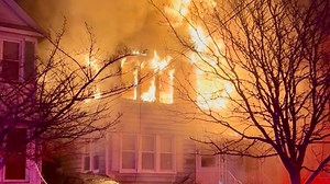 NJ fire in Linden house leaves two firefighters hurt