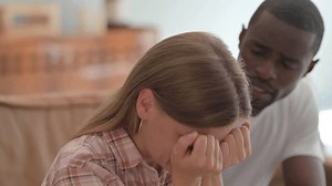 Close African Man Consoling Depressed Crying Stock Footage Video (100% Royalty-free) 3622202361 | Shutterstock