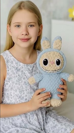 Набор для вязания лабубу на вб, артикул 447539852 #alizepuffy #творчество #пряжаализе #вязаниеруками