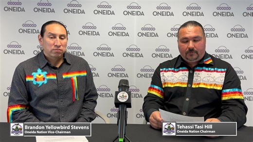 Oneida Nation Chairman Tehassi Tasi Hill and Vice-Chairman Brandon Yellowbird Stevens address the Indian Child Welfare Act Supreme Court decision. | Oneida Nation